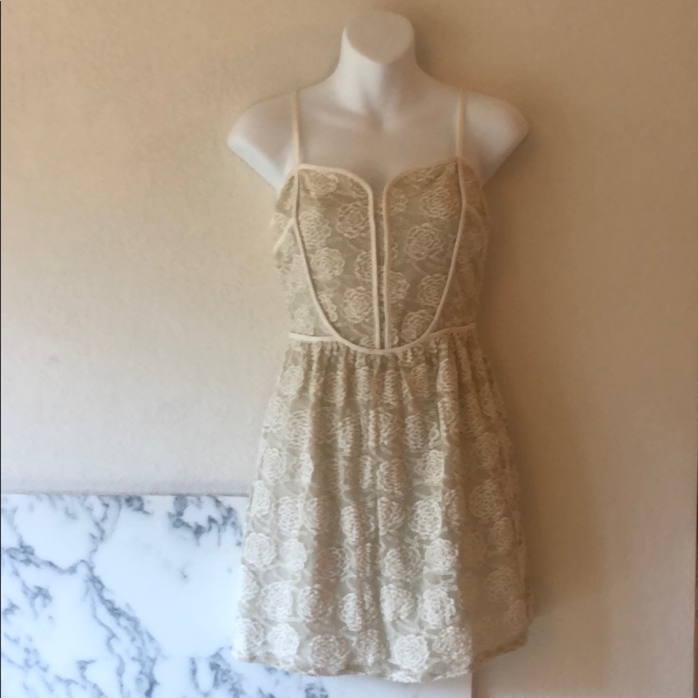 Pins And Needle Lace Mini Dress
